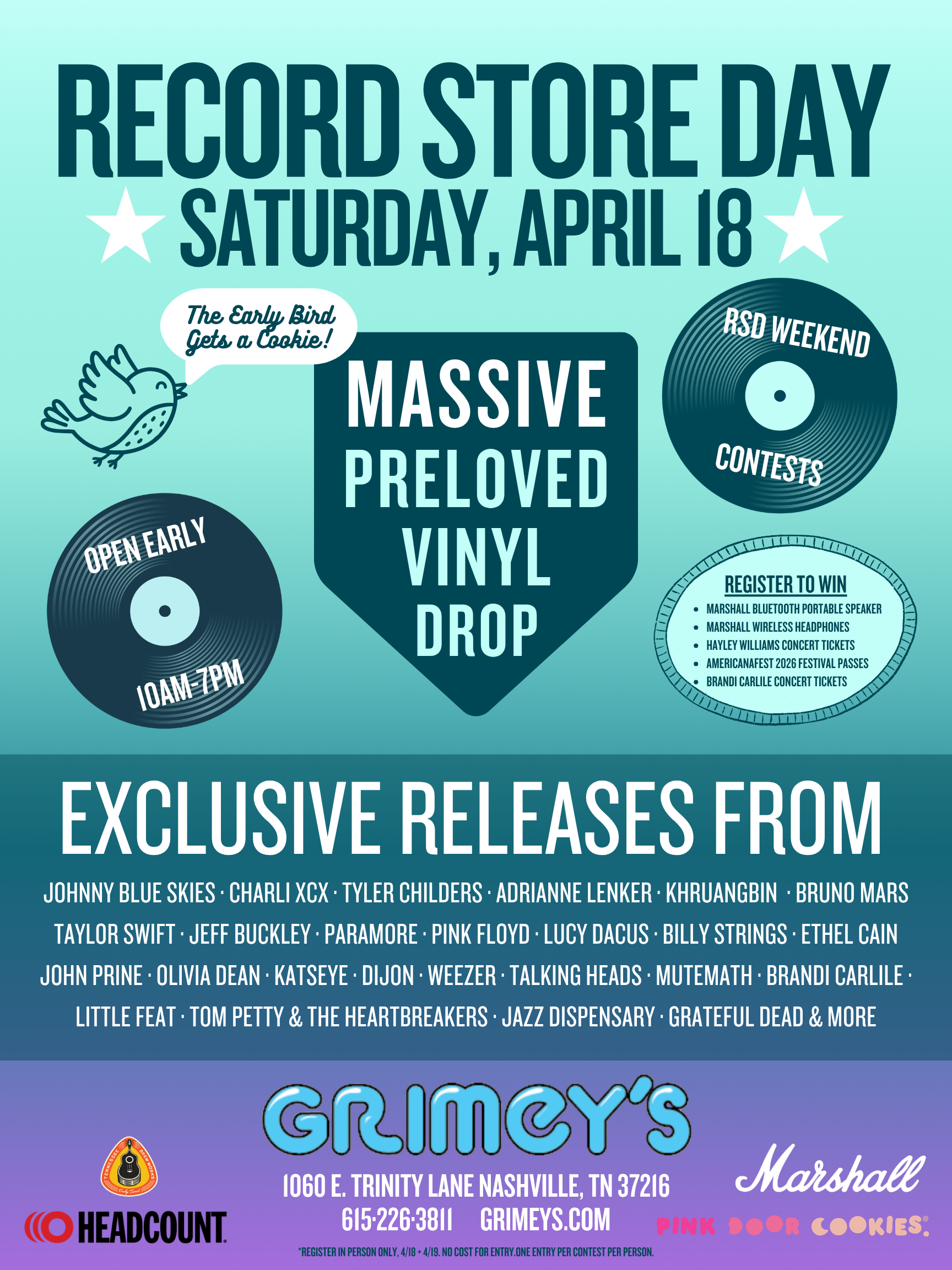 Record Store Day 2026 — Grimey's New & Preloved Music